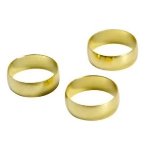 Image of Plumbsure Brass Compression Olive Pack of 3