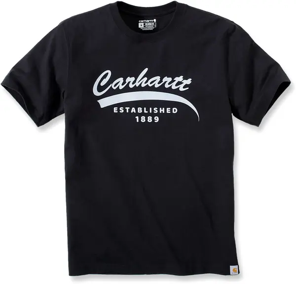 Image of Carhartt Relaxed Fit Heavyweight Graphic T-Shirt, black, Size L
