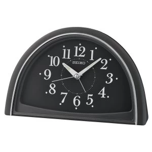 image of Seiko Analogue Beep Alarm Clock - Black