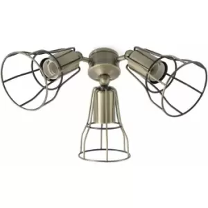 Image of Faro Barcelona - Light Kit for Yakarta Antique Brass cm 17X17X40 33717 - Ottone antico