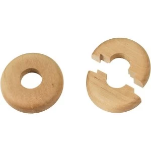 Image of Wickes Real Wood Pipe Surrounds Light Wood Effect 2 Pack