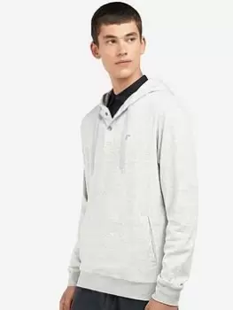 Image of Barbour Cowden Button Up Hoodie - Grey, Size 2XL, Men
