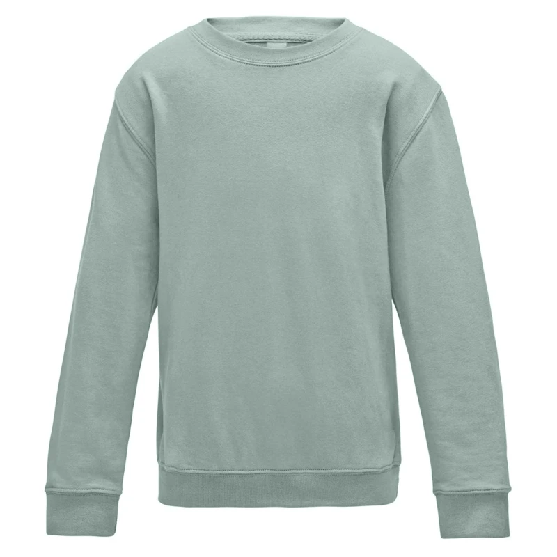 Image of AWDis Just Hoods Sweatshirt in Dark Green Size: 12-13 Years Dark Green Unisex 12-13 Years