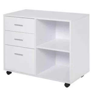 image of Magnes Freestanding Mobile Cabinet, white