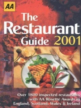 Image of The Restaurant Guide 2001 by Automobile Association Book