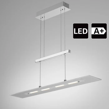 Image of LED Pendant luminaire 4 x 5W hanging lamp 1600lm Ceiling light 3000K warm white Table luminaire IP20 Ceiling lamp - Monzana