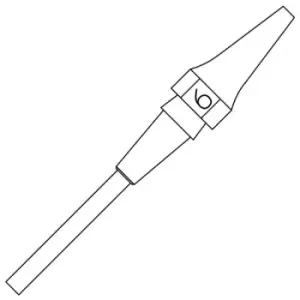 Image of Weller Xds 6 Nozzle, 16.5Mm, 0.7Mm, Desoldering
