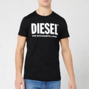 image of Diesel Mens Diego Diesel Logo T-Shirt - Black - M