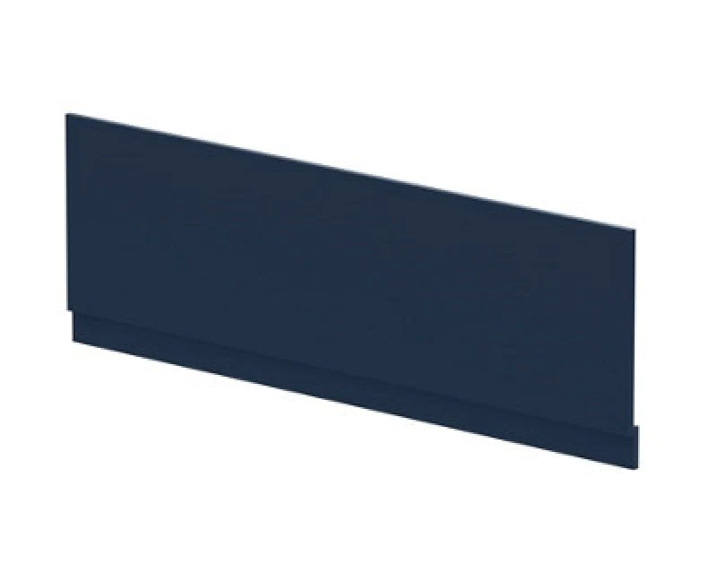 Image of Nuie Waterproof Shower Bath Front Panel, Midnight Blue Bath Shower Panel For Straight Baths, 1700mm
