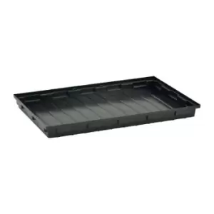 Image of Bac d'etagere L980xl600xH85mm polyethylene noir sans caillebotis 30 l CEMO