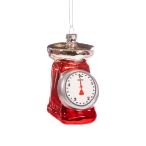 image of Retro Kitchen Scales Shaped Bauble