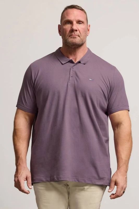 Image of BadRhino BadRhino Men Polo Shirt in Purple Size: X-Large Purple XL Male 5063111844494