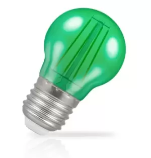 image of Crompton Lamps LED Golfball 4W E27 Harlequin IP65 Green Translucent