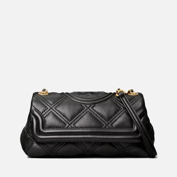 image of Tory Burch Womens Fleming Soft Mini Bag - Black