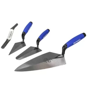 Image of Faithfull 4 Piece Professional Brick Trowel Set