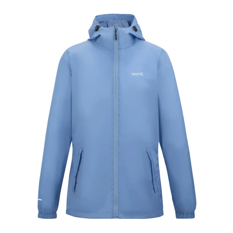 Image of Womens waterproof jacket Regatta Pack-It III Bleu Female 48
