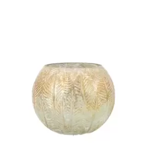 Image of Gallery Interiors Hornet Tealight Holder in Antiqued Gold