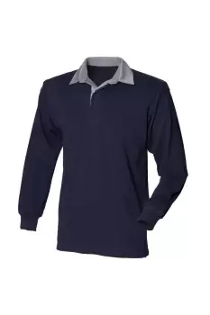 Image of Long Sleeve Sports Rugby Shirt