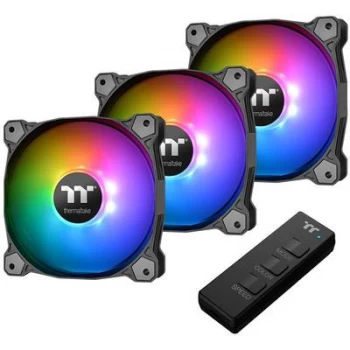 Image of Thermaltake Pure 12 ARGB Sync Radiator Fan TT Premium Edition 3 Fan Pack with ARGB Controller
