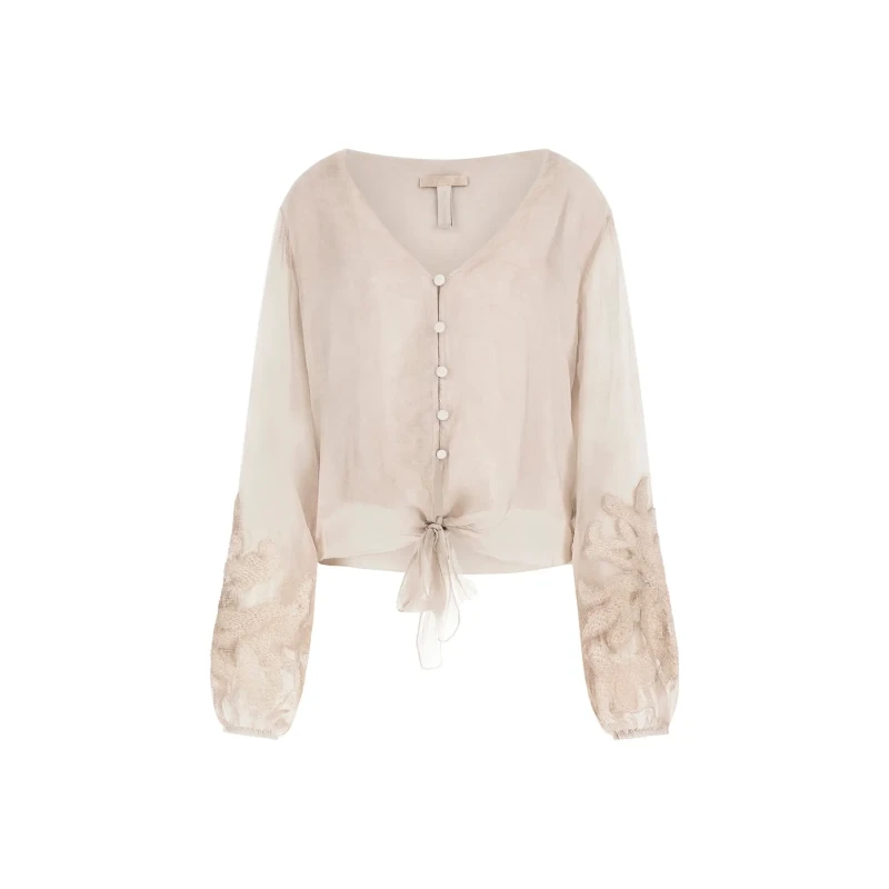 Image of Guess Long sleeve blouse For Her Guess Camilla Garment Beige Female L
