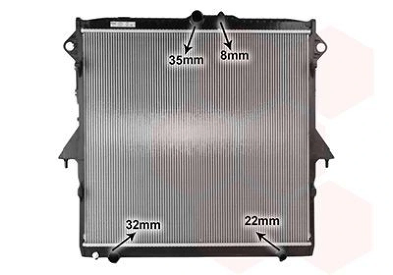 Image of VAN WEZEL Engine radiator VAN WEZEL 18012734