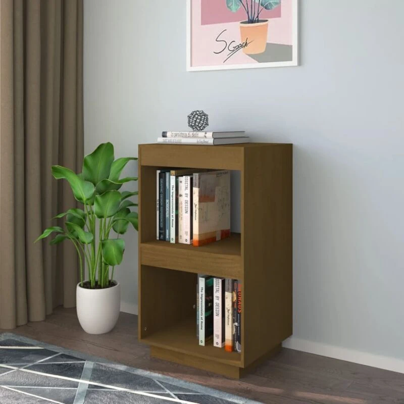 Image of VIDAXL Book Cabine Honey Brown 40x35x71cm Solid Pinewood Vidaxl 8720286815731