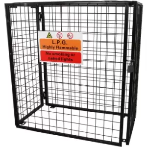 Image of Monstershop - Gas Bottle Mesh Cage 920mm - Black