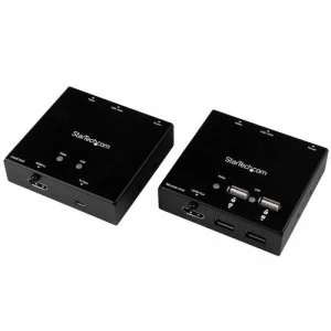 Image of Startech.com HDMI over CAT6 Extender with 4-port USB Hub - 165ft (50m