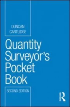 Image of Quantity Surveyors Pocket Book by Duncan Cartlidge Paperback