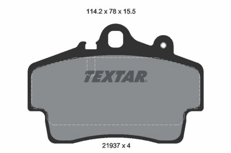 Image of Brake pad set TEXTAR 2193702