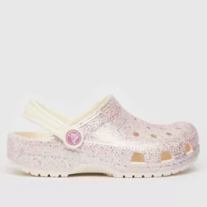 image of Crocs Multi Classic Glitter Sandals Junior