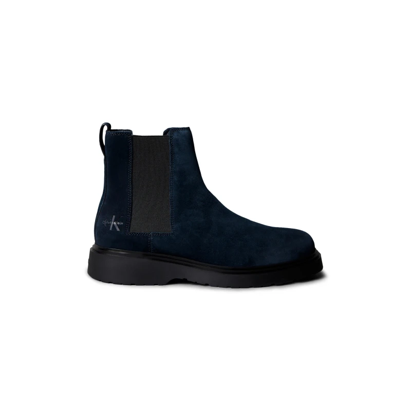 Image of Calvin Klein Mens Suede Chelsea Boots Universe Blue male 7 (41)