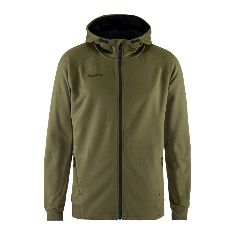 Image of Craft CRAFT Men ADV Unify Full Zip Hooded Jacket in Cream Size: Small Cream S Male 5063377067590