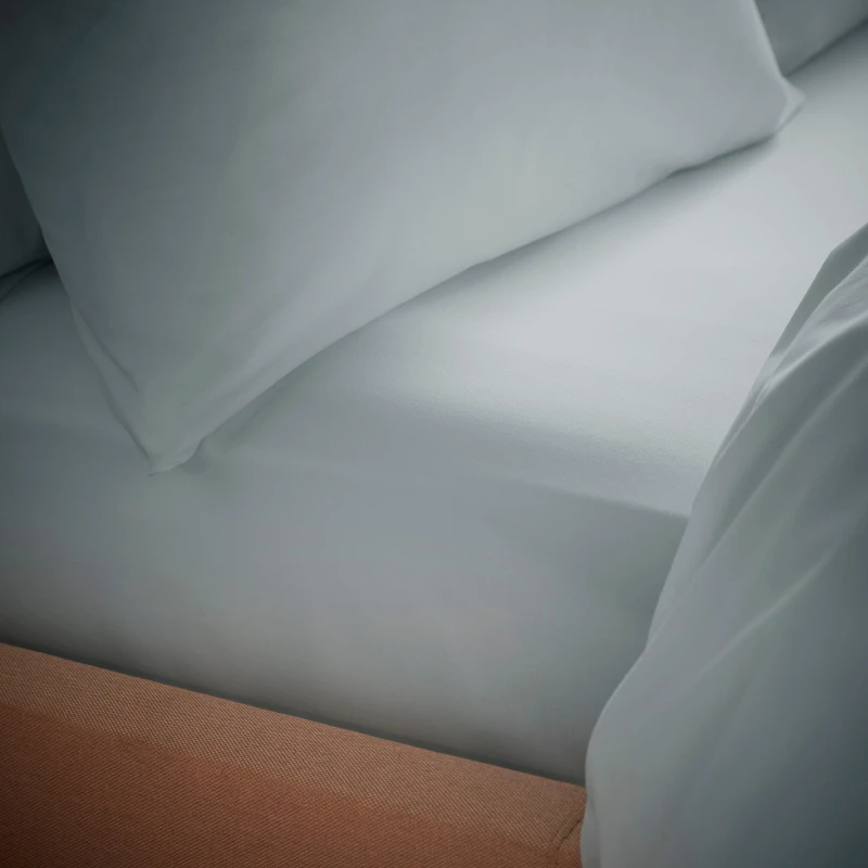Image of Bianca 200 TC Temp Control TENCEL Lyocell Fitted Sheet Silver Grey unisex Double