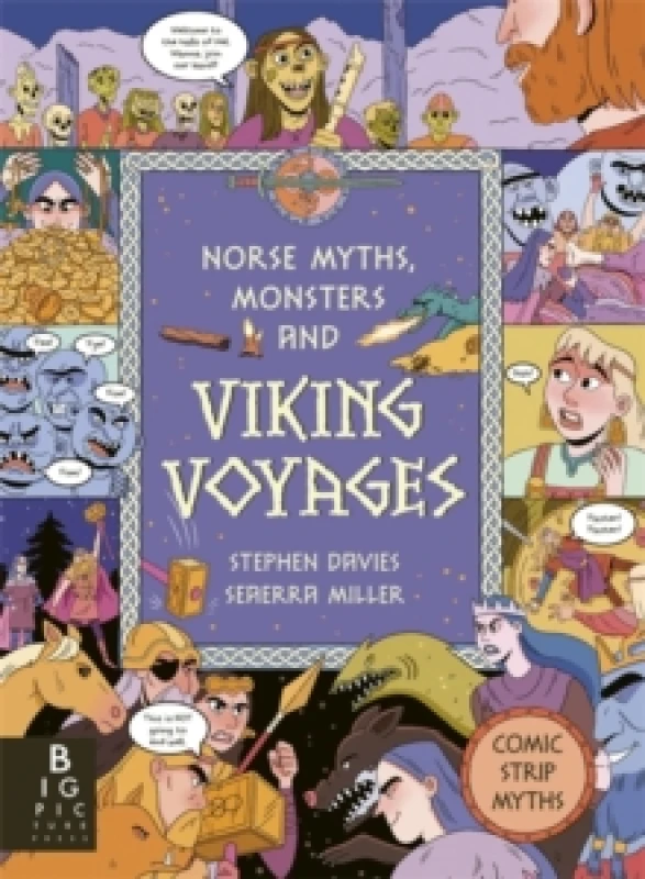 Image of Comic Strip Myths: Norse Myths, Monsters and Viking Voyages Hardback