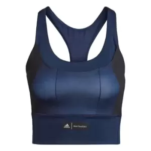 Image of adidas Marimekko Medium-Support Pocket Bra Womens - Lush Red