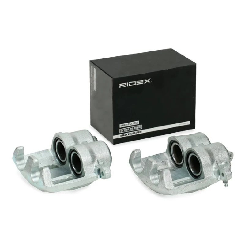 Image of RIDEX 78B1720 Brake caliper Front Axle, without holder Cast Iron Brake Caliper (78)