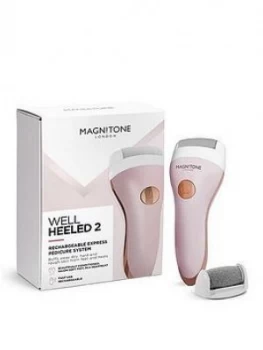 image of Magnitone London Well Heeled 2 Express Pedi System Pink Ith Micro Crystal Roller And Extra Buff Roller Head