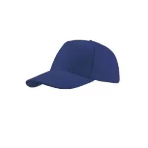 Image of Atlantis Liberty Five Buckle Heavy Brush Cotton 5 Panel Cap (One Size) (Royal Blue)