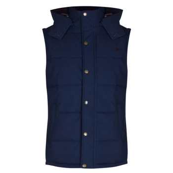 image of Jack Wills Jack Forstall Hooded Gilet - Navy