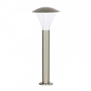 Image of Outdoor Bollard Light Brushed Stainless Steel, Frosted Polycarbonate IP44