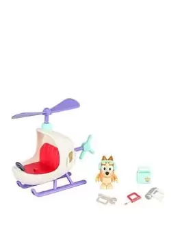 Image of Bluey Vehicle and Figure Pack Bingo's Helicopter with Tool Accessories, One Colour
