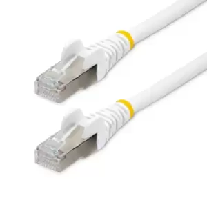 image of StarTech.com 5m CAT6a Ethernet Cable - White - Low Smoke Zero...