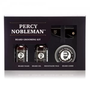 image of Percy Nobleman Beard Grooming Kit Beard Oil + Beard Wash + Beard Balm Set