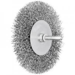 image of PFERD Round brush with shaft, ungezopft RBU 10010/6 ST 0.30 43109001 10 pc(s)