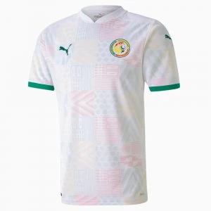 Image of PUMA Senegal Home Replica Mens Jersey, White/Pepper Green, size X Large, Clothing