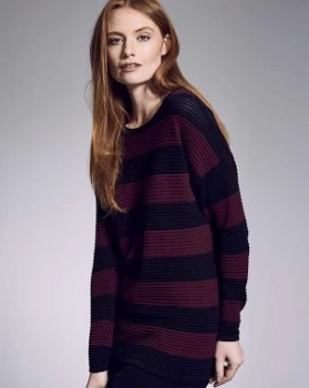 image of I.Scenery Stripe Knit Pullover