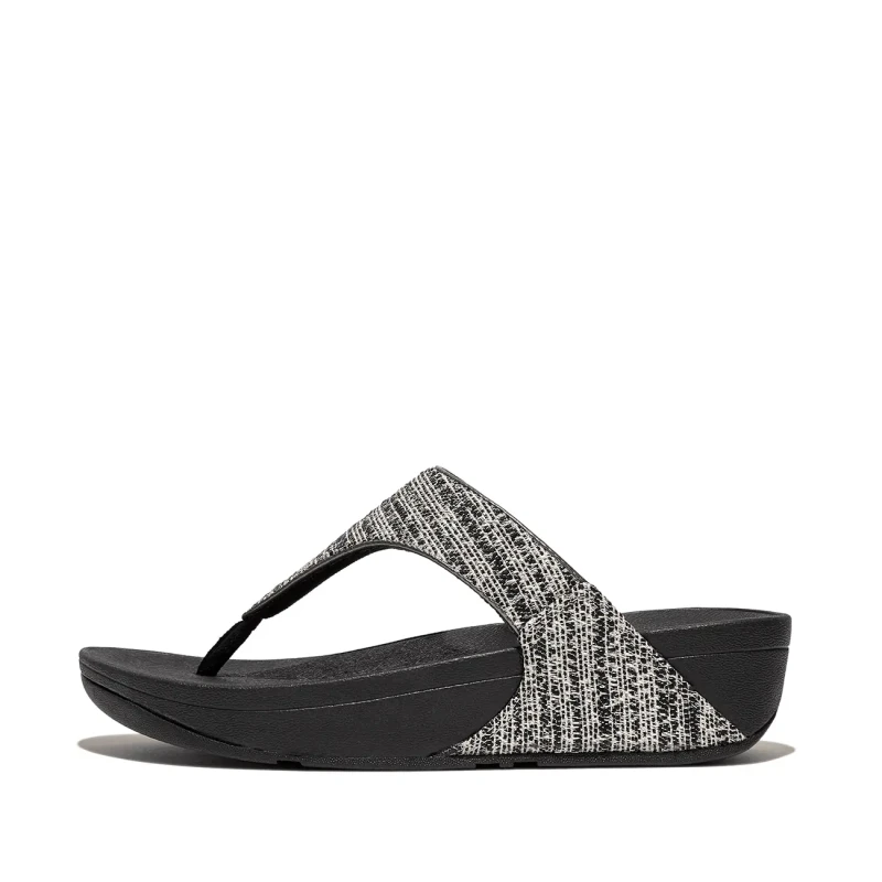 Image of FitFlop Womens sandals FitFlop Lulu Shimmerweave Noir Female 36