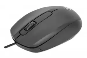 Image of Manhattan Comfort II USB Wired Mouse, Black, 1000dpi, USB-A,...