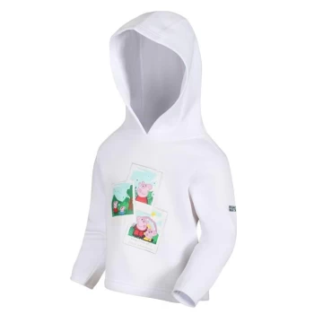 image of Regatta Peppa Pig Printed Fleece Hoodie - White